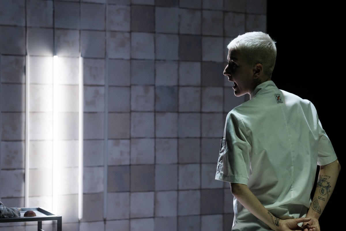 Alice Birbara in Chef. Photo: Clare Hawley. making sustainable theatre