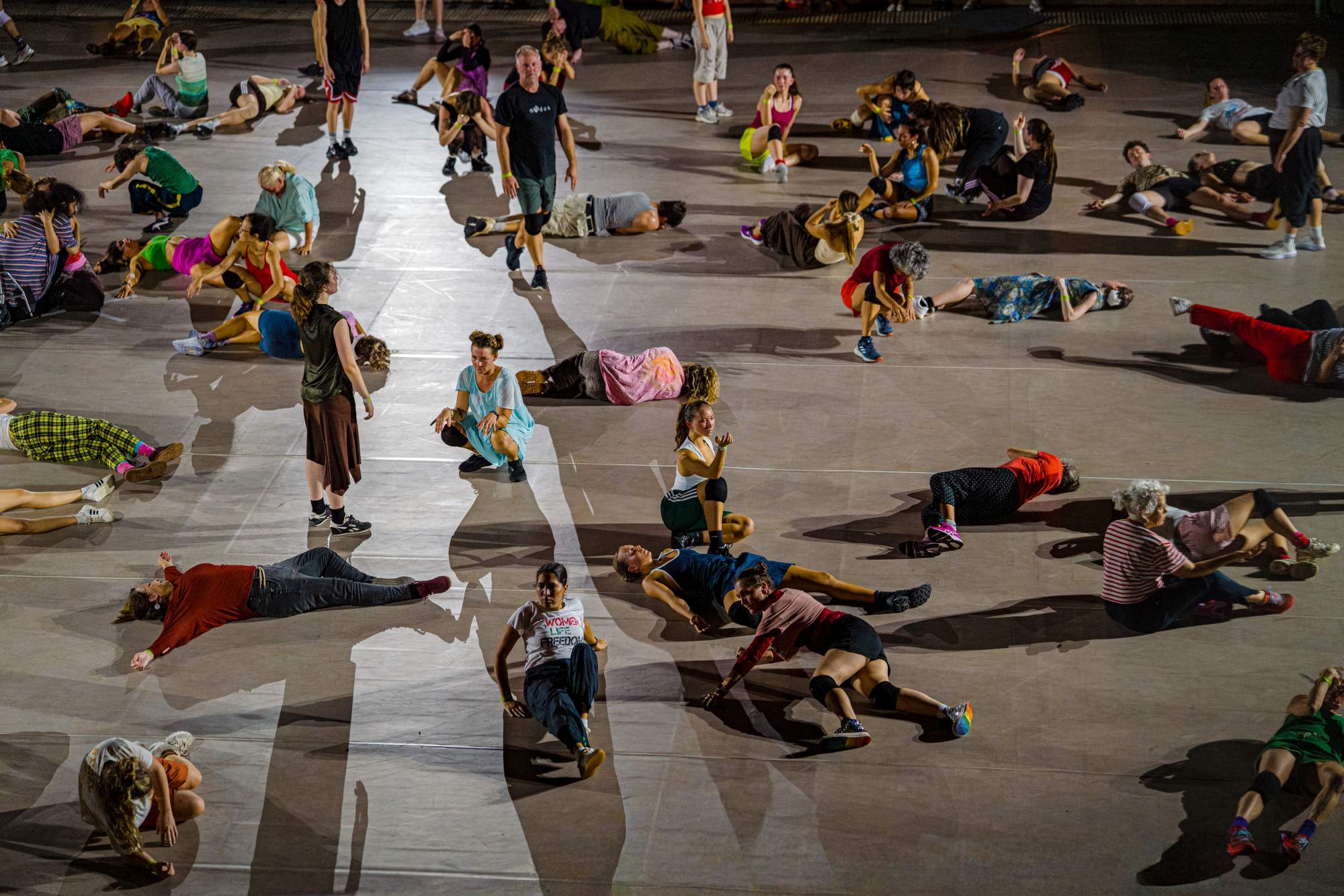 CERCLES participants in Perth/ Boorloo during the work's Perth Festival season.