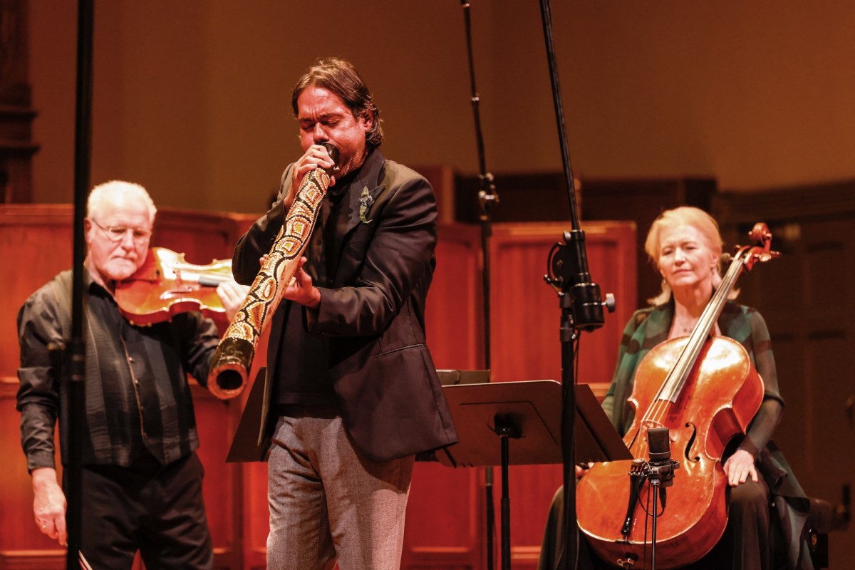 Brodsky String Quartet and William Barton. Photo: Russell Millard.