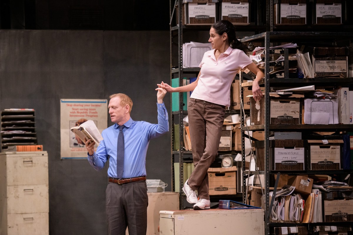 Scott Shepherd and Susie Sokol in Gatz at NYU Skirball Center. Photo: Ian Douglas.