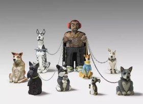 Image: Billy Bain, Dharug people, Dog Walker (Plan B), 2023, National Gallery of Australia, Kamberri/Canberra, purchased 2024 © Billy Bain.