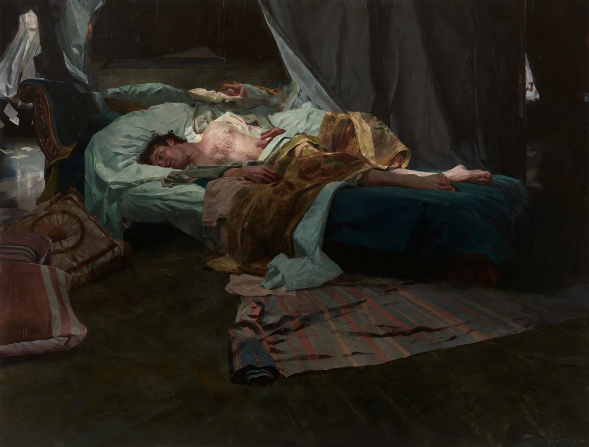 Winner Packing Room Prize 2026 Sean Layh, The tragicall historie of Hamlet, Prince of Denmarke. Oil on board, 114.1 x 150.2cm. Photo: Jenni Carter. Courtesy: the artist and AGNSW.