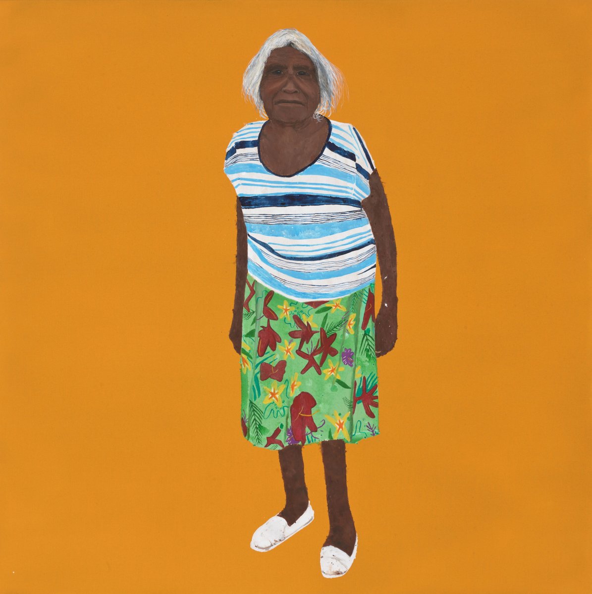 Archibald Prize 2026 finalist Richard Lewer, Iluwanti Ken. Synthetic polymer paint on canvas, 198 x 198cm. Photo: Jenni Carter. Courtesy: the artist and AGNSW.