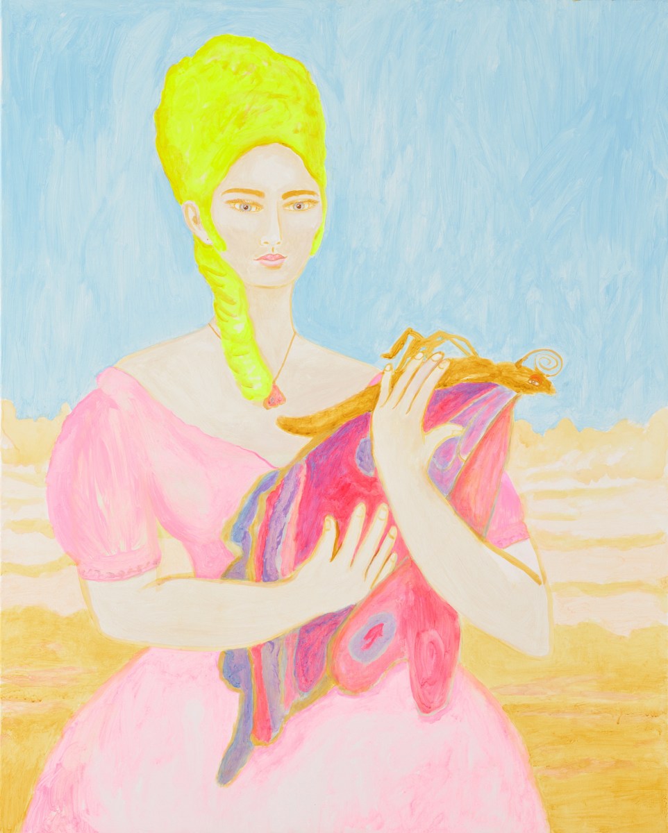 Sulman Prize 2026 finalist Joan Ross, I tried to save you. Synthetic polymer paint on linen, 101.8 x 81.4cm. Photo: Diana Panuccio. Courtesy: the artist and AGNSW.