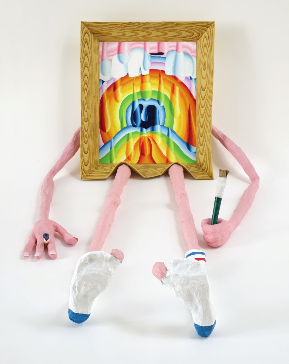 Wynne Prize 2026 finalist Philjames, Born Toulouse (mk III). Oil on canvas, synthetic polymer paint on papier-mâché, 92 x 123 x 190cm. Photo: Jenni Carter. Courtesy: the artist and AGNSW.