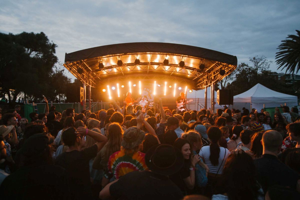 Young people at The Push Stage at St Kilda Festival. 10-year plan for young Australians and music