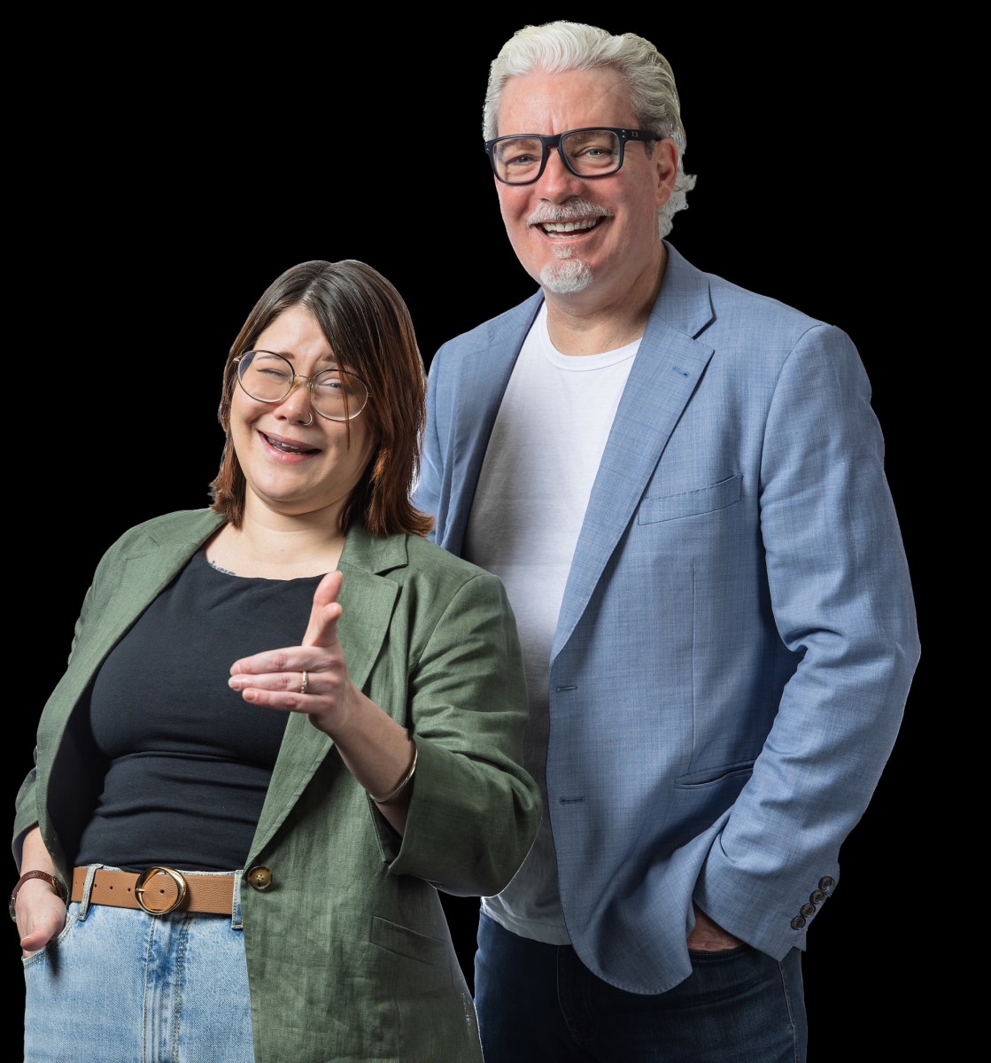 L-R: Lily Geddes and Morry Morgan, co-creators of The Business of Comedy Conference.