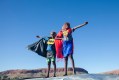 Tony Albert, David C Collins, Renisha Ward-Yates and Brittany Malbunka Reid, Warakurna Superheroes #9, 2017. Pigment print on paper, 100 x 150cm. Courtesy: the artist and Sullivan+Strumpf.