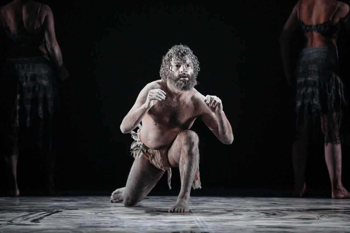 Beau Dean Riley Smith (seen here in the 2017 Bangarra Dance Theatre production Bennelong) is the inaugural recipient of the Shaun Parker & Company Choreographic Fellowship.