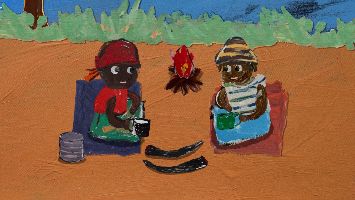 Sally M Mulda & Marlene Rubuntja, Two Girls, 2023. Single channel digital video with sound, 6 minutes. Courtesy: the artists and Copyright Agency.