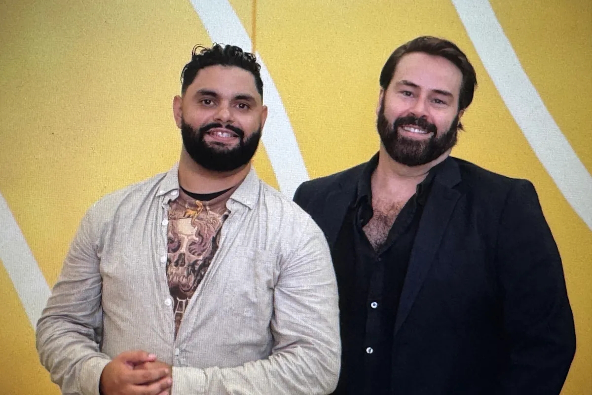 From left, Beau Dean Riley Smith and Shaun Parker. Photo: Supplied.