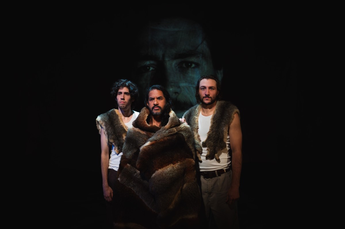 Nathan Wright, Sermsah Bin Saad and Riley Warner in Lazarus. Photo: Steven Mitchell Wright.