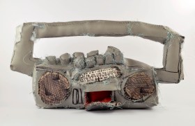 Terry Williams, Untitled, 2011. Vinyl, cotton, texta and stuffing, 21 x 43 x 14cm. Collection of Norman Rosenblatt. Courtesy: the artist and Arts Project Australia.
