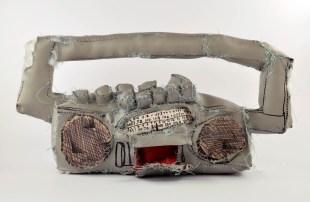 Terry Williams, Untitled, 2011. Vinyl, cotton, texta and stuffing, 21 x 43 x 14cm. Collection of Norman Rosenblatt. Courtesy: the artist and Arts Project Australia.