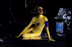 A Fair Cut's Lukas Meintjes in character for his Melbourne Fringe show B48Y Crash Lands on Earth!