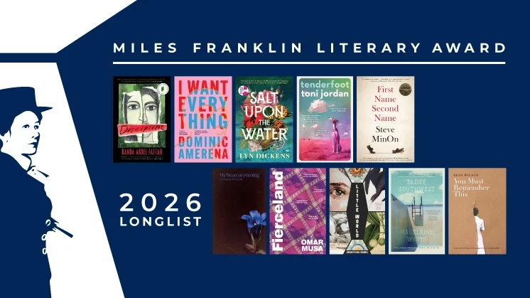 The Miles Franklin Literary Award 2026 longlist. Image: Supplied.