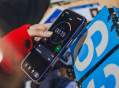 arts leaders: a photo of a woman's hand holding a smartphone that is showing the stopwatch app at 19 seconds to go.