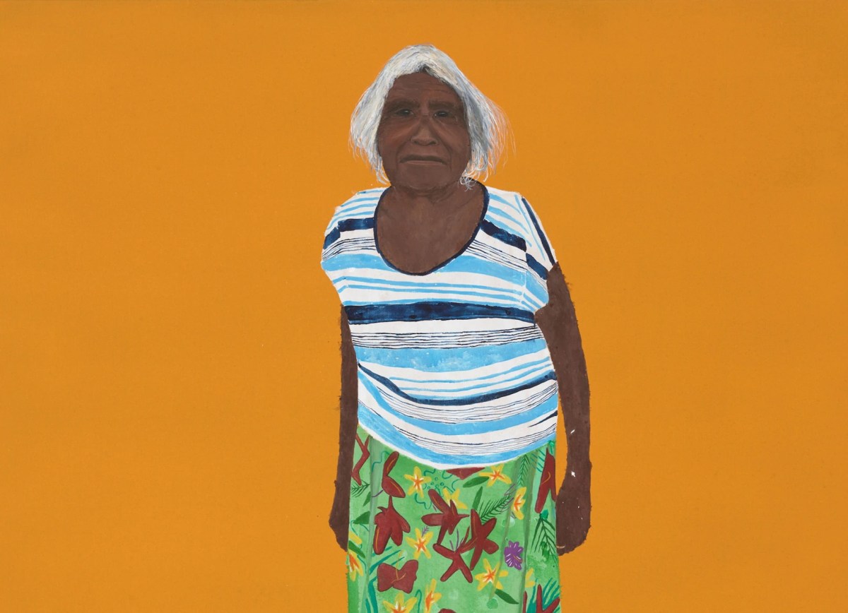 Winner Archibald Prize 2026, Richard Lewer Iluwanti Ken, synthetic polymer paint on canvas, 198 x 198 cm © the artist, image © Art Gallery of New South Wales, Jenni Carter.