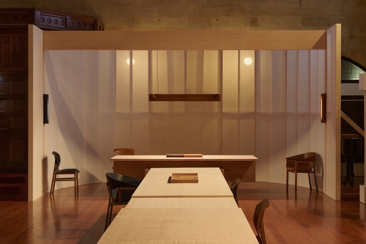 Jon Goulder's work on display at Chapter House, presented by Alpha60, as part of Melbourne Design Week 2026. Photo: Eugene Hyland.
