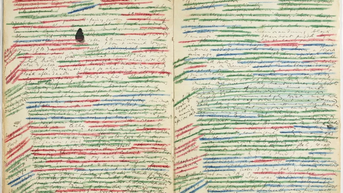 James Joyce’s Ulysses notebook. Image: National Library of Ireland.
