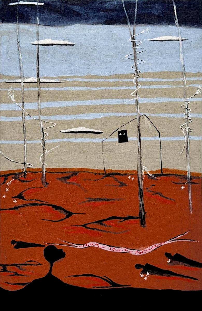 Mia Boe, That Which Persists, 2026. Oil and acrylic on linen. Courtesy: the artist.