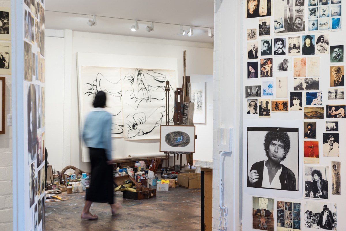 Brett Whiteley Studio, Surry Hills, featuring artworks by Brett Whiteley. Photo: Anna Kučera. Courtesy: Wendy Whiteley and Art Gallery of New South Wales.