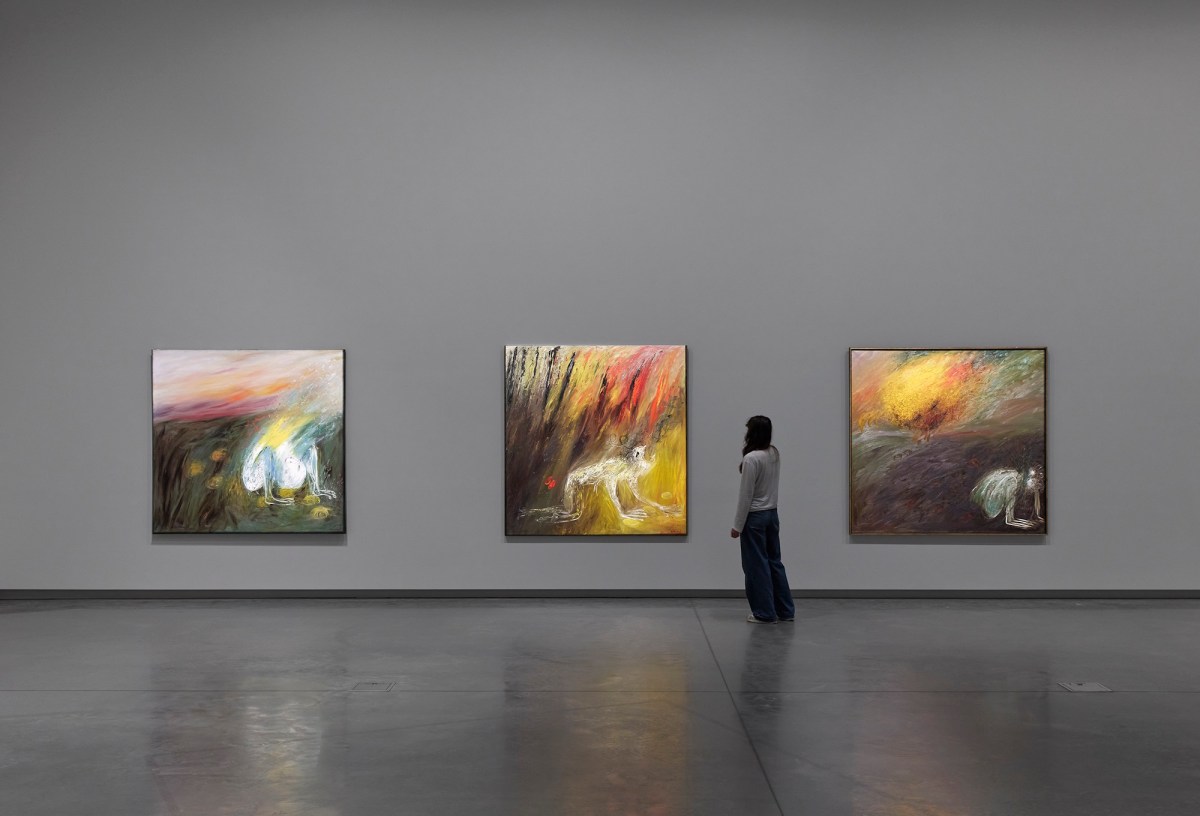 Arthur Boyd. Installation view, Man on Fire: Visions of Nebuchadnezzar, Bundanon Art Museum, 2026. Photo: Zan Wimberley.