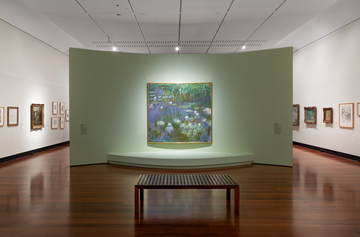 Claude Monet, Water Lilies. Installation view, Monet to Matisse: Defying Tradition, Art Gallery of South Australia, 2026. Photo: Saul Steed.