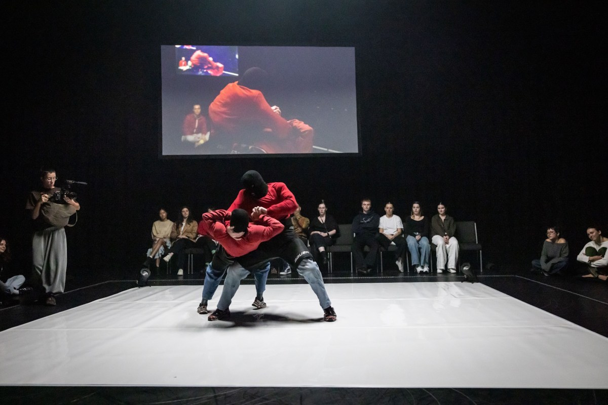 Cuddle by Harrison Ritchie-Jones, presented in Australasian Dance Collective's Three. Photo: David Kelly.