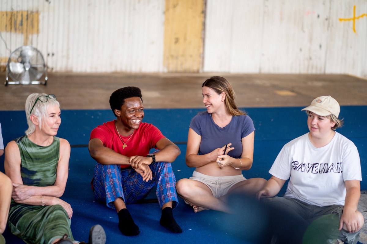 Ayuba SOQS, second from left, with the CircusWA team. Photo: Tashi Hall.
