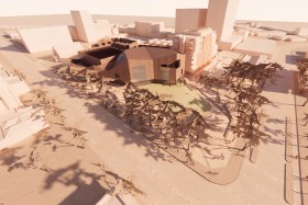 Concept designs for Creative West in Footscray. Image: Architectus / Public Realm Lab.