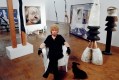 Brett Whiteley at his Raper Street studio, Surry Hills, 1986. Photo: Gerrit Fokkema.