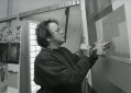 Vivienne Binns in her studio in Curtin, Canberra in 1992. Photo: Alex Fiveash. Courtesy: the artist's estate.
