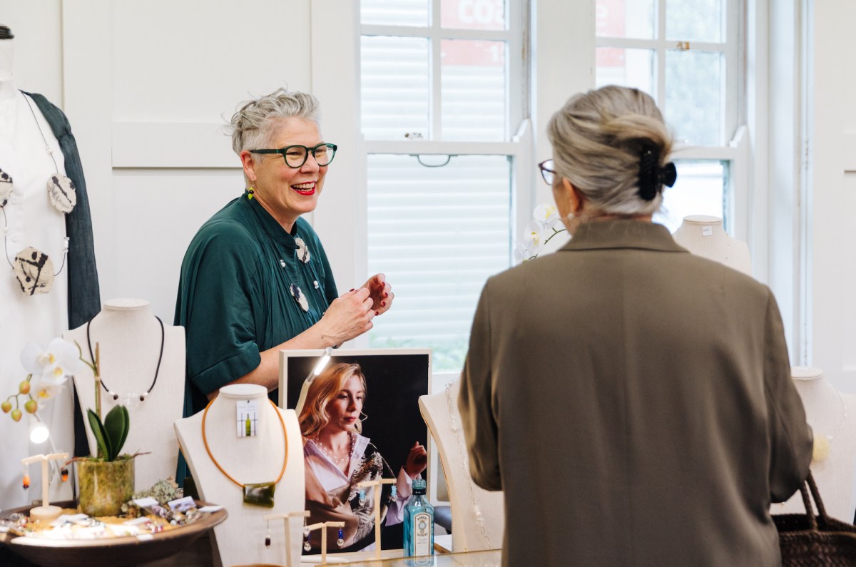 Jeweller Gina Fairley at Undercurrent Design Market, Canberra. Image: Craft + Design ACT.