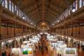 Affordable Art Fair Melbourne: an aerial view of the art fair venue showing hundreds of art stands.