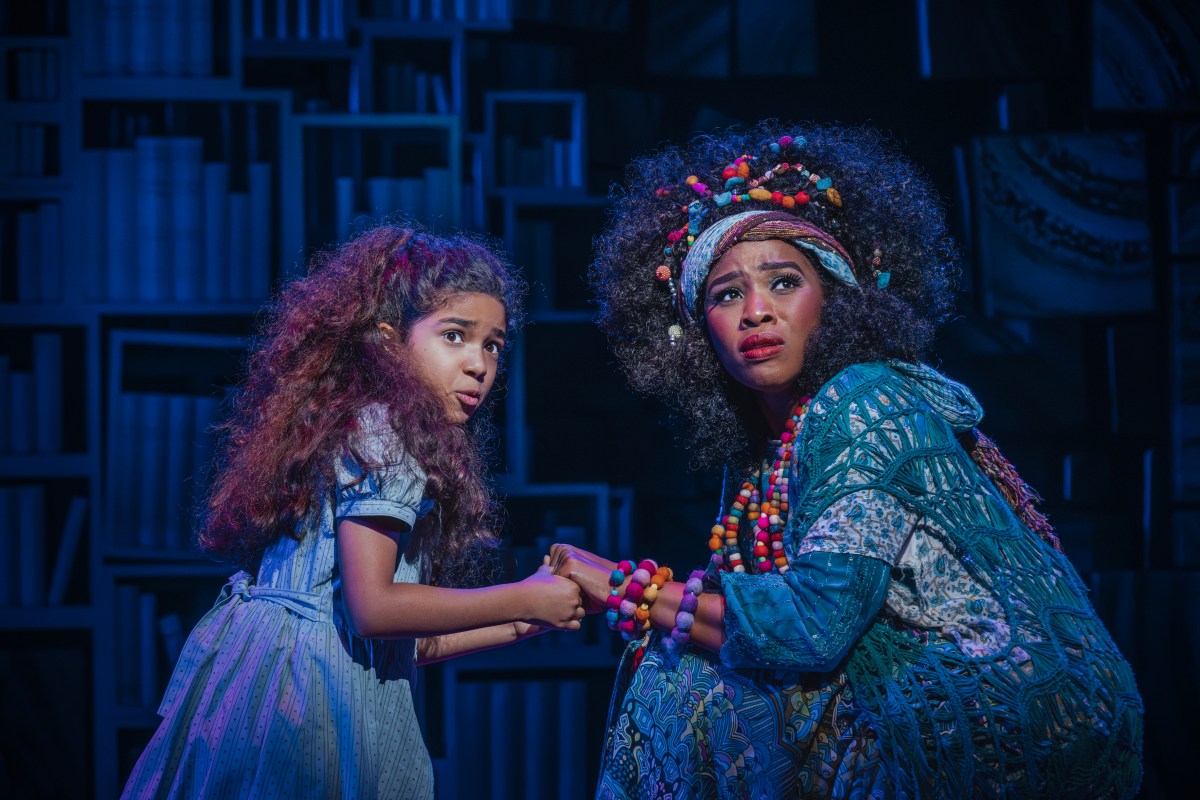 Matilda and Mrs Phelps in Matilda The Musical Int. Tour, 2023. Photo: Hanan Assor.