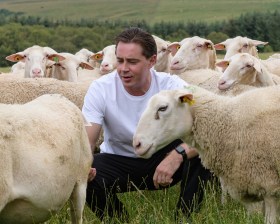 Australian choreographer and former sheep farmer, Lewis Major enjoys a moment of calm in Scotland's Pentland Hills. Photo: Jane Hobson.