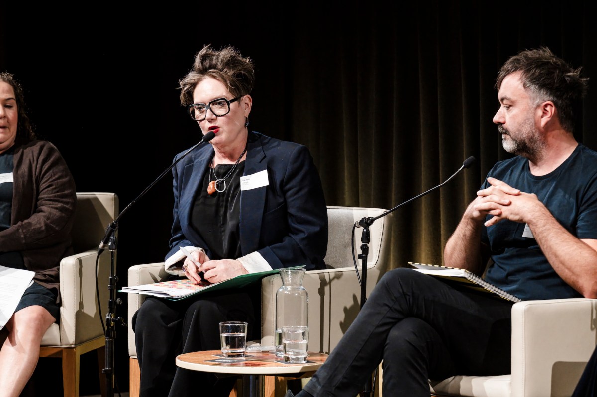 Carmel Haugh (Artisan) at Artisan’s MADE 2026 symposium. Photo: Jade Ferguson / Visual Poets Society.