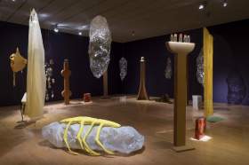Australian artist Mikala Dwyer’s The Divisions, Subtractions and Additions: Séance for the Spiderworms, 2026. Installation view, 2026 Lyon Biennale of Contemporary Art. Photo: Blandine Soulage. Courtesy: the artist, 1301SW, Roslyn Oxley9 Gallery and ADAGP.