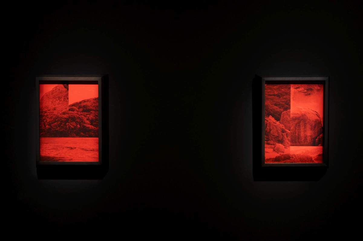 Australian First Nations artist Hayley Millar Baker’s photographic series She was like the lizard that fell into the water and became a crocodile, 2025. Installation view, 2026 Lyon Biennale of Contemporary Art. Photo: Emmanuelle Firman. Courtesy: the artist and Vivien Anderson Gallery.