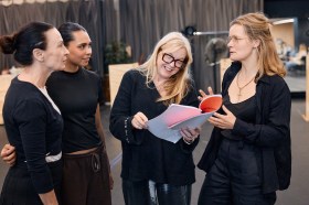Strong is the New Pretty in rehearsal at the Sydney Theatre Company. Photo: Daniel Boud.