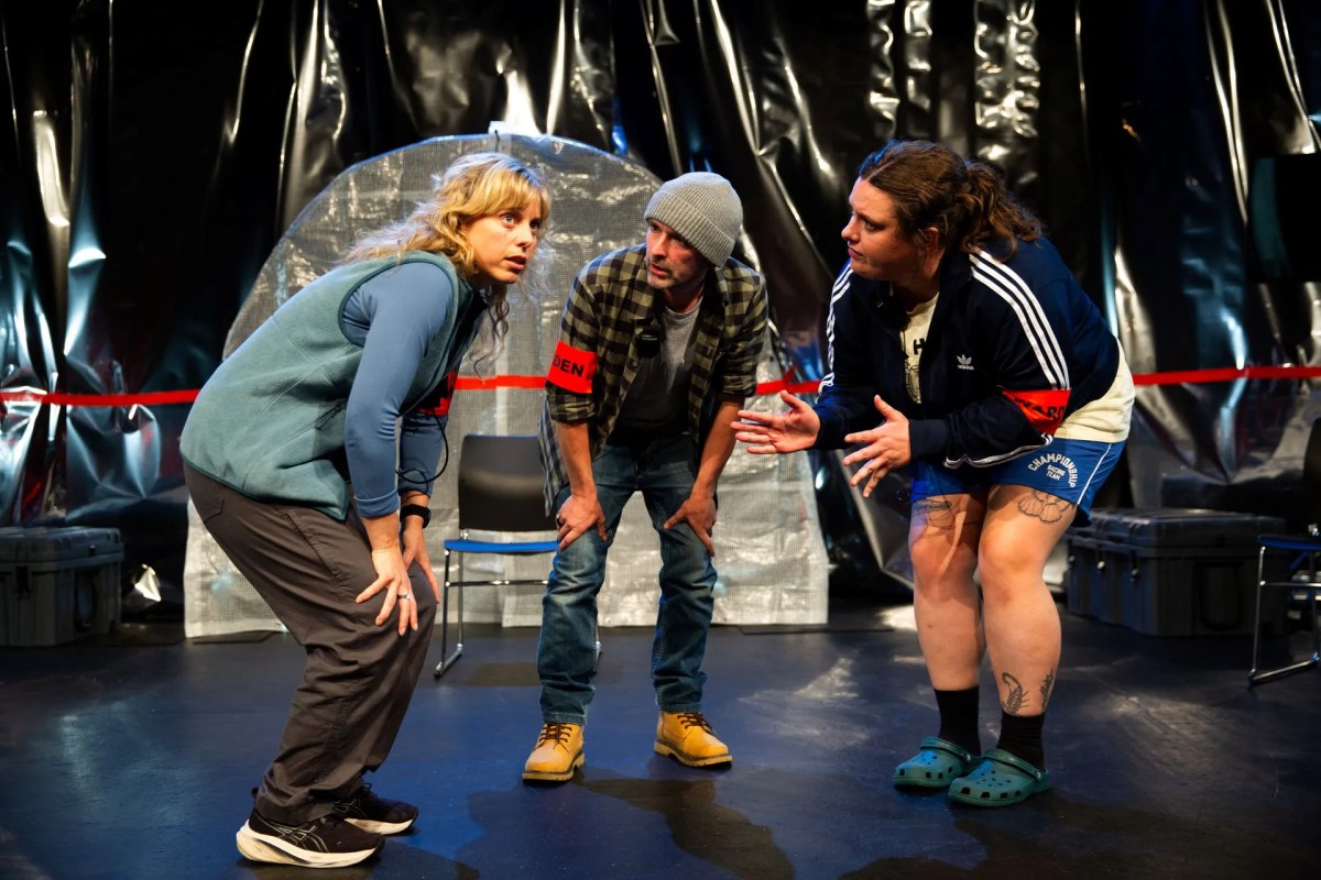 Stella Reid, Joel Baxendale and Hannah Kelly in Werewolf. Photo: Lewis Ferris.
