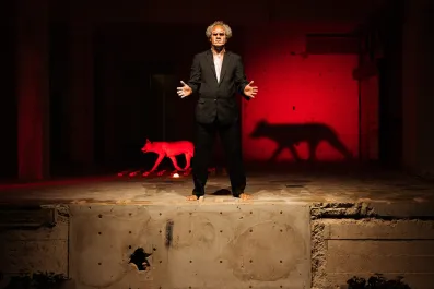 Zane Saunders, Preface, 2026. Performance installation, PUNQ 2026, Old NSW Bank Building, Gurambilbarra/Townsville. Photo: Tszar. Courtesy: the artist.