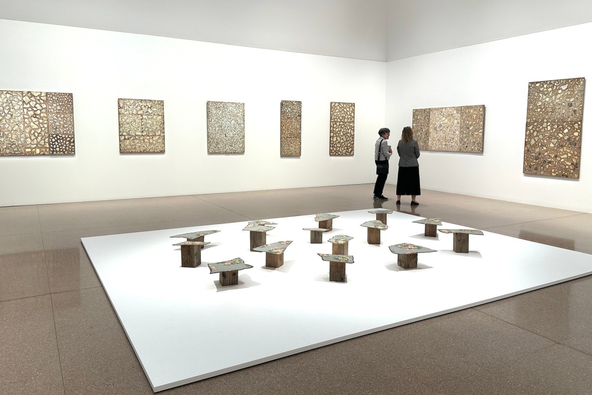 Installation view, Rosalie Gascoigne, National Gallery of Australia, Kamberri/Canberra, 2026. Photo: Gina Fairley.